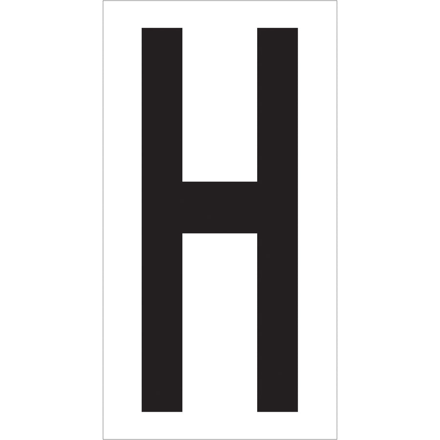 Mark warehouse locations instantly with permanent adhesive vinyl letter labels featuring 3.5" high characters. Each label measures 4" x 2.1/8" for maximum visibility on racks, bins, and shelving. One case of 50 labels ready to apply–no setup required.