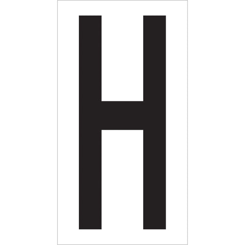 Mark warehouse locations instantly with permanent adhesive vinyl letter labels featuring 3.5