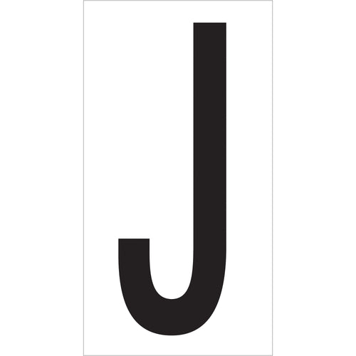 Professional-grade vinyl warehouse letter labels with permanent adhesive backing. 3.5