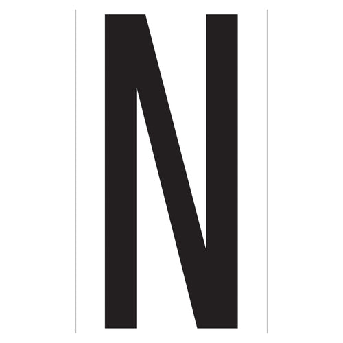 3.5 in N Vinyl Warehouse Letter Labels Permanent Adhesive 50/Case DL9310N - alias listing