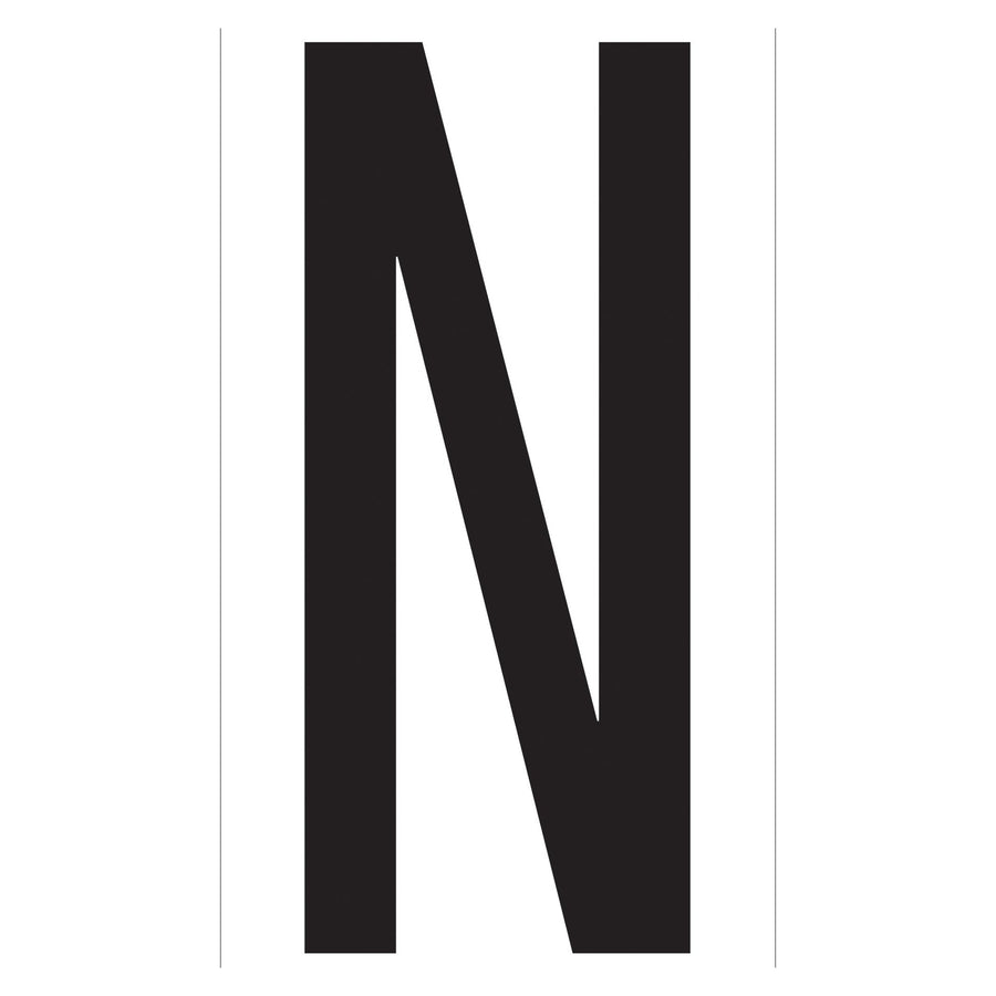 3.5 in N Vinyl Warehouse Letter Labels Permanent Adhesive 50/Case DL9310N - alias listing