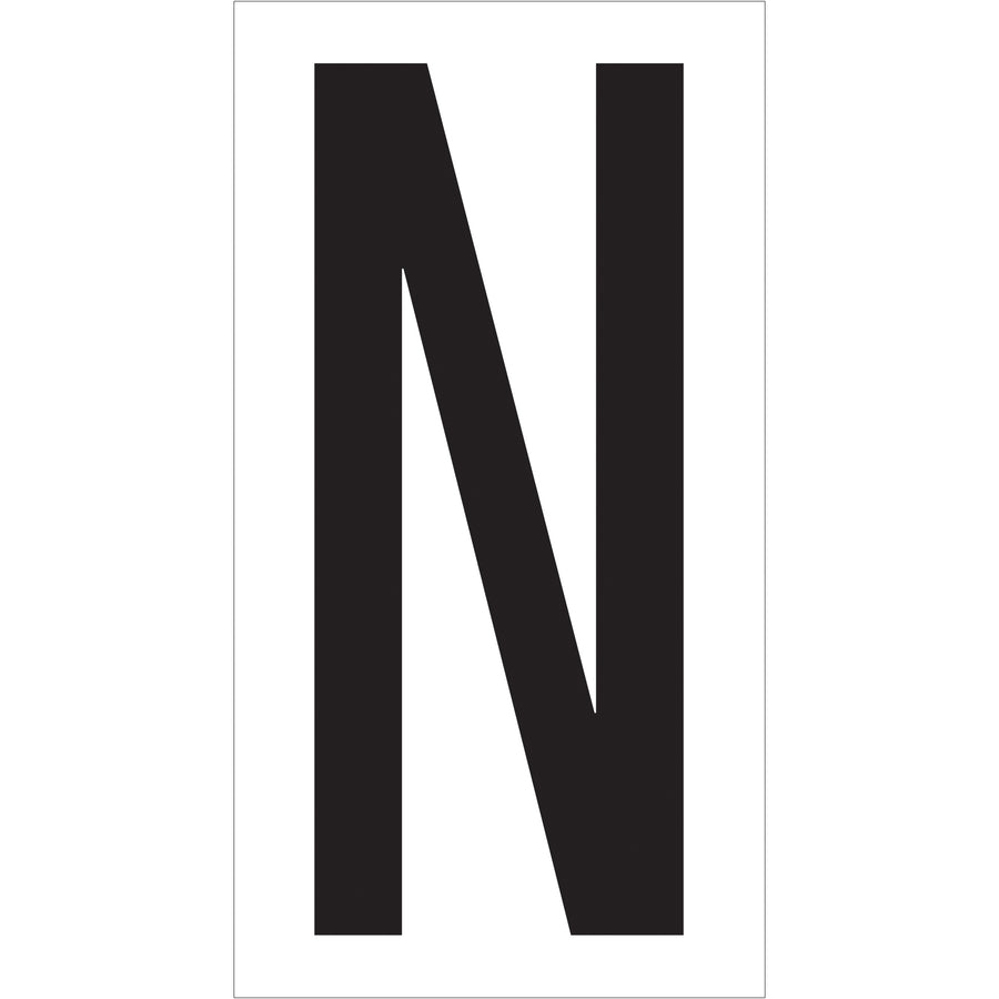 Professional-grade vinyl warehouse letter labels sized at 3.5" for clear visibility across your facility. Permanent adhesive backing ensures labels stay put on shelves, racks, and storage locations. One case includes 50 labels ready to organize your warehouse operation.