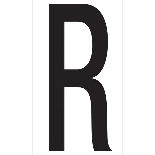 3.5 in Black/White Vinyl Warehouse Letter Labels 50/Case DL9310R - alias listing