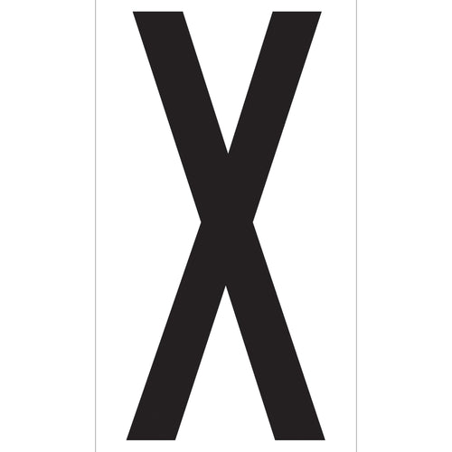 3.5 in Black Vinyl Warehouse Letter Labels Permanent Adhesive 50/Case DL9310X - alias listing