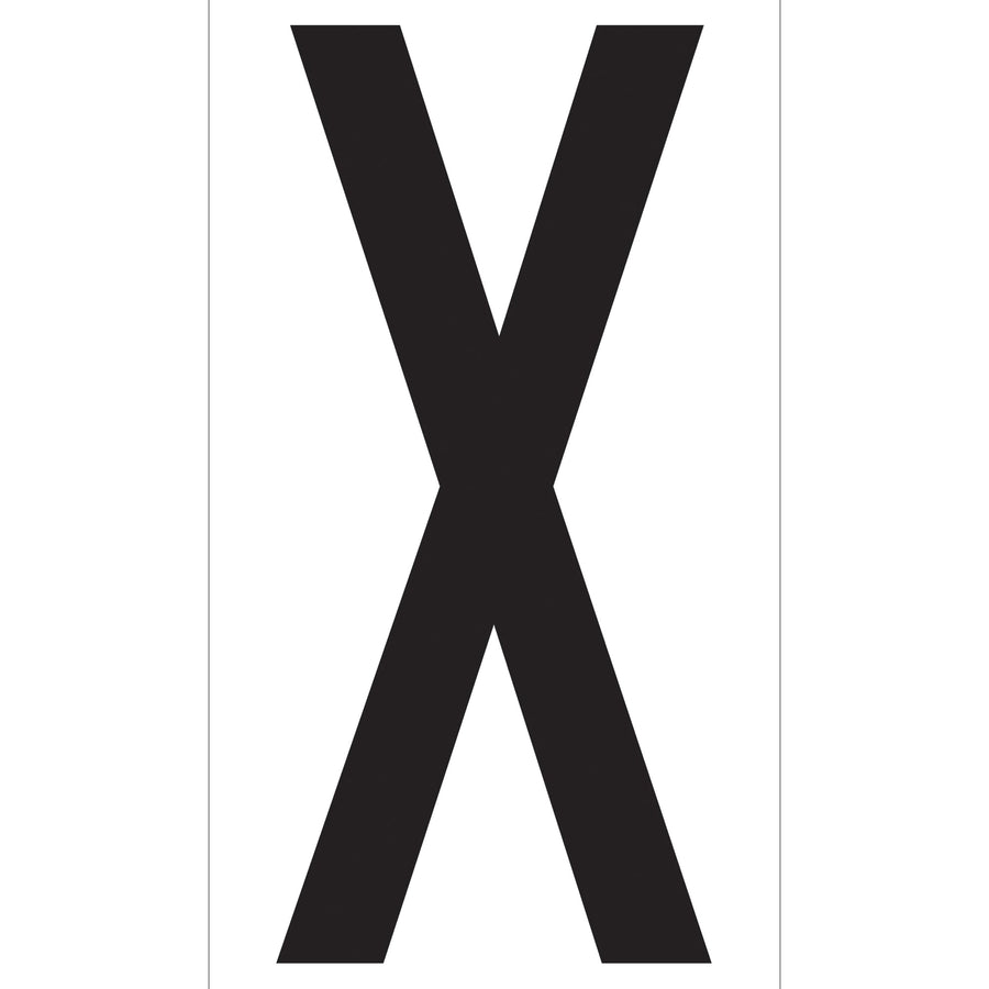 3.5 in Black Vinyl Warehouse Letter Labels Permanent Adhesive 50/Case DL9310X - alias listing