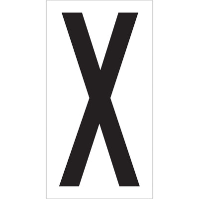 Professional-grade vinyl letter labels designed for warehouse location marking and rack organization. 3.5" letters on 4" x 2.1/8" labels with permanent adhesive backing. Case of 50 labels ready to deploy‚no special equipment needed.