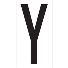 3.5 in Y Vinyl Warehouse Letter Labels 50/Case