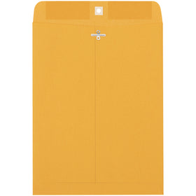 Heavy-duty 9x12" kraft clasp envelopes built from 28 lb. woven paper for maximum durability and reusability. Reinforced metal clasps and gummed flap provide a secure, permanent seal every time. Order a case of 500 and reduce your office envelope costs without compromising on strength or reliability.