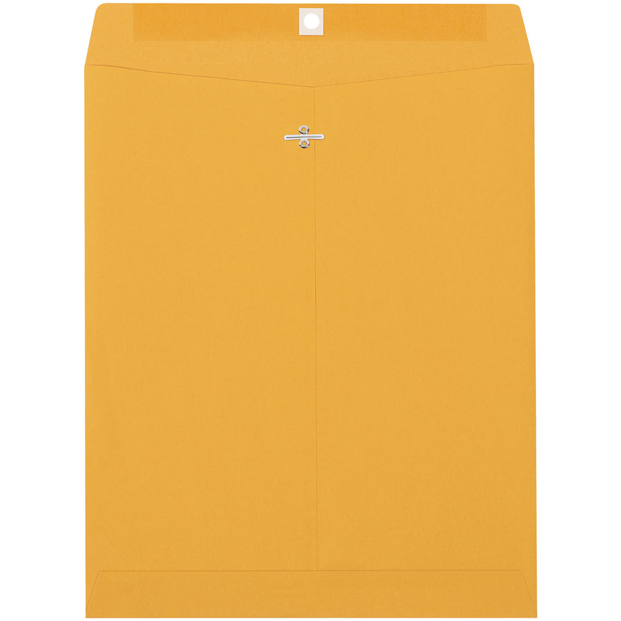 11.5 x 14.5" 28 lb. Kraft Clasp Envelopes - Reusable, Case of 500