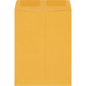 Professional-grade 9x12" kraft gummed envelopes engineered for mailroom efficiency and shipping compliance. Heavy gummed flaps deliver a permanent, tamper-evident seal on 28 lb. paper stock. Order by the case (1,000 units) for maximum cost savings.