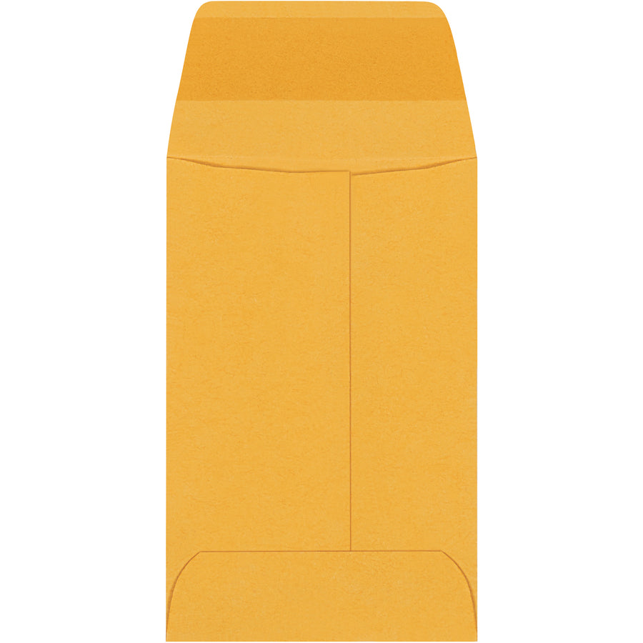 Heavily gummed kraft envelopes deliver a secure, tamper-evident seal every time. Made from durable 28 lb. paper stock with opaque finish to protect contents. Buy by the case (5,000 units) for maximum cost efficiency on mailroom and bulk mailing needs.