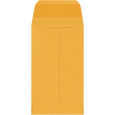 Professional-grade kraft gummed envelopes measuring 4 1/4" x 2 1/2" with heavily gummed flaps that deliver a tamper-resistant seal every time. Made from durable 28 lb. paper stock with opaque finish to protect contents. Sold as a full case of 5,000 envelopes‚the cost-effective choice for mailrooms and shipping departments.