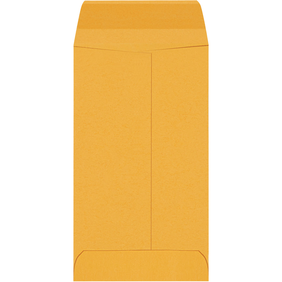 Secure your small items with these professional-grade kraft gummed envelopes featuring heavily gummed flaps and durable 28 lb. paper stock. Sized at 5.5" x 3.125" and sold by the case of 5000, these opaque coin envelopes provide reliable protection and tamper-evident sealing for mailroom, banking, and retail operations.