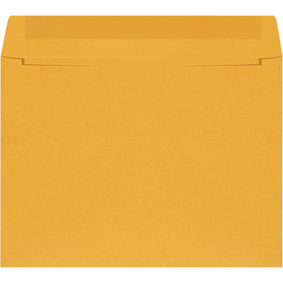 Eliminate sealing delays with no-moisture self-seal technology. These 9x12 kraft envelopes feature durable 28lb paper stock with protected adhesive strip for consistent, dust-free performance. Sealed in cases of 500 for bulk mailroom efficiency.