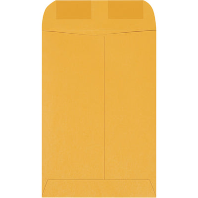 Professional-grade kraft gummed envelopes in 9.5" x 6.5" size with heavy-duty gummed flaps for secure sealing. Made from durable 28 lb. paper stock with opaque construction to protect contents. Bulk case of 2500 units reduces per-unit costs for high-volume mailroom operations.