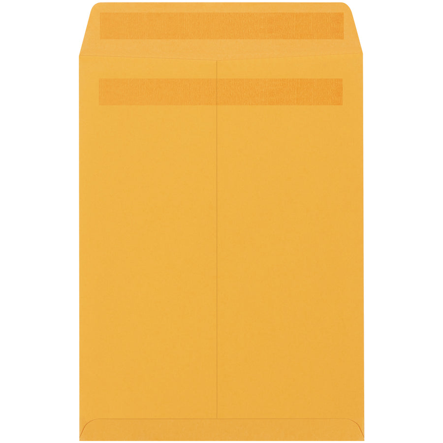 Cut mailroom prep time with 15x10 Kraft Redi-Seal envelopes–no water needed, just fold, press, and mail. Constructed from durable 28 lb. paper stock to withstand shipping. Sold by the case: 250 envelopes per order.