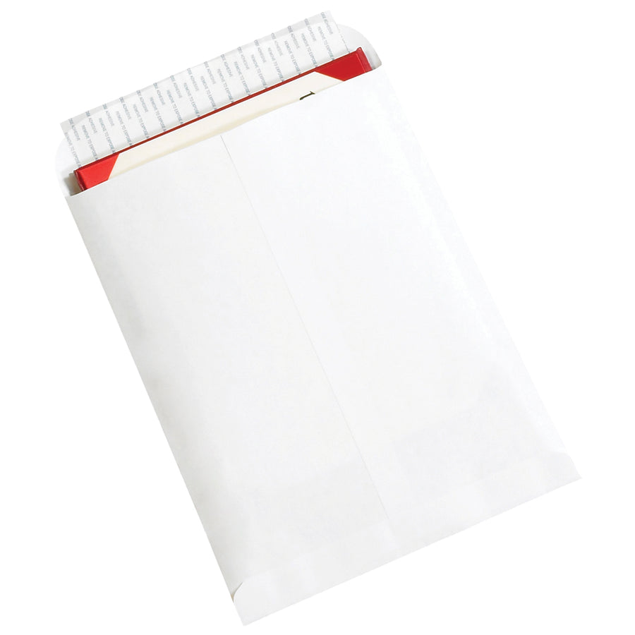 Speed up your mailroom with these 9.5x12.5" self-seal envelopes‚no moisture required, just peel and seal. Constructed from durable 28lb paper stock with a protective tear strip that keeps adhesive dust-free for extended shelf life. Case of 500 delivers reliable, cost-effective mailing solutions for high-volume operations.