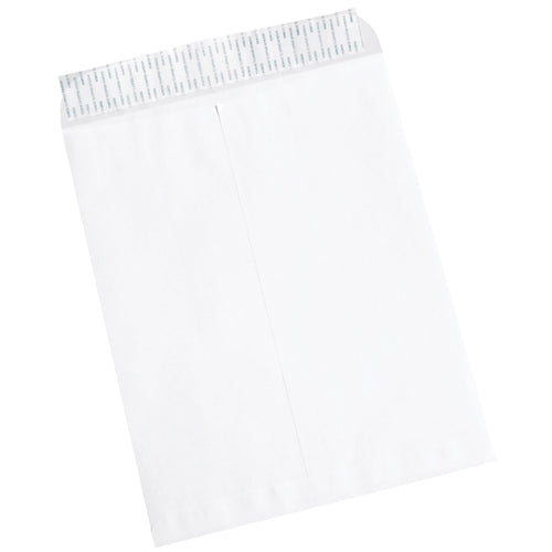 Eliminate moisture-sealing delays with these white self-seal envelopes. Simply peel and seal in seconds with durable 28 lb. paper construction. Perfect for high-volume mailrooms–500 envelopes per case ensure consistent, professional shipping compliance.