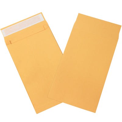 Streamline your mailroom with these 15x10x2 kraft expandable self-seal envelopes designed for speed and reliability. Constructed from durable 40 lb. paper stock with peel-and-seal convenience‚no moisture required. Order by the case of 250 and eliminate sealing delays.