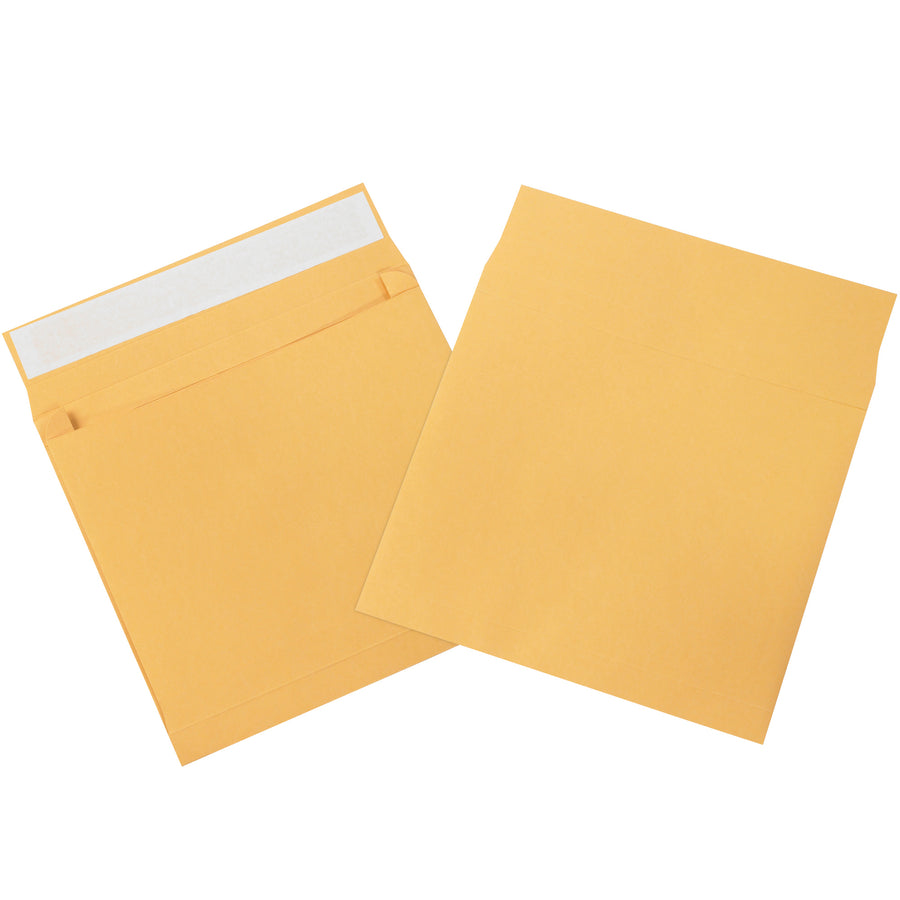 10x13x2" Kraft Expandable Self-Seal Envelopes - Fast Peel & Seal, 100/Case