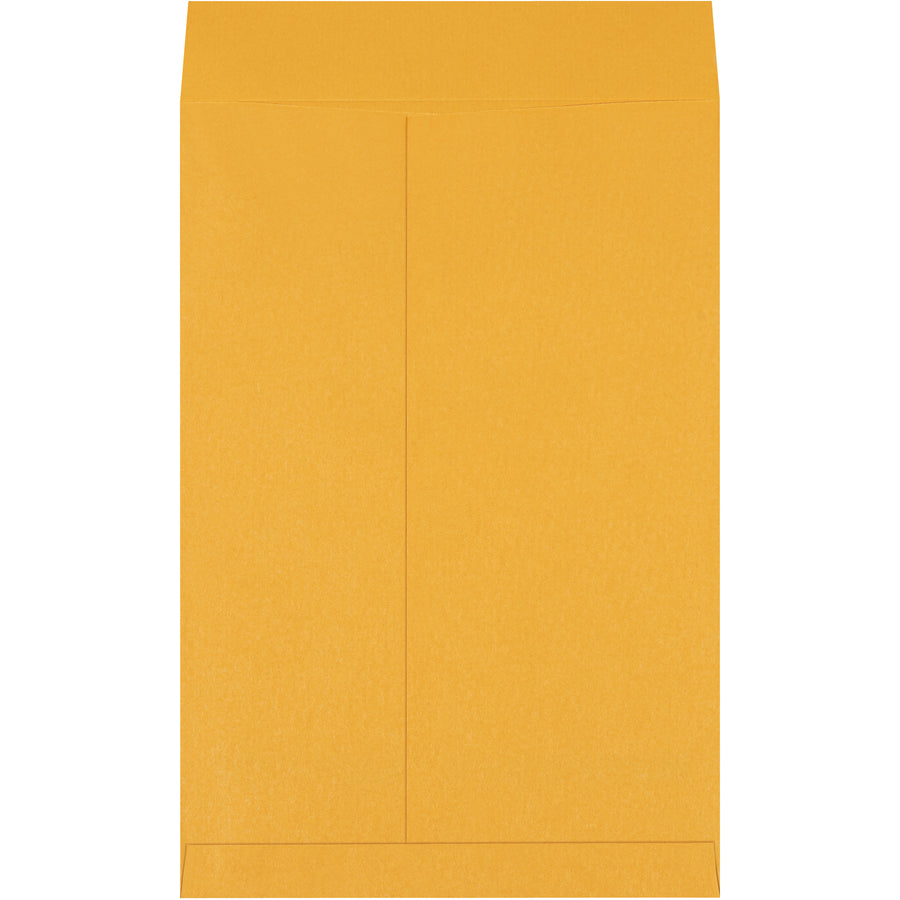 Protect oversized documents, prints, and catalogs with these 12.5 x 18.5" kraft jumbo envelopes made from durable 28 lb. paper stock. Ungummed flaps enable cost-effective reuse, reducing packaging waste and expenses. Sold in cases of 100 for bulk mailroom and shipping needs.