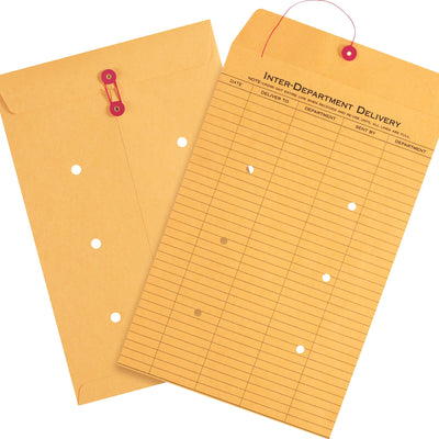 15x10 Kraft String Closure Inter-Department Envelopes 100/Case EN1092 - alias listing