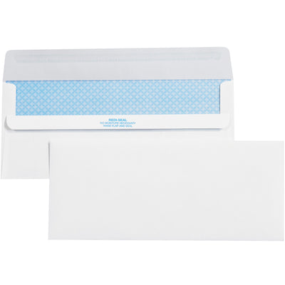#10 Security Tint Redi-Seal Business Envelopes 9.5x4.125" - 24lb Paper, 2500/Case