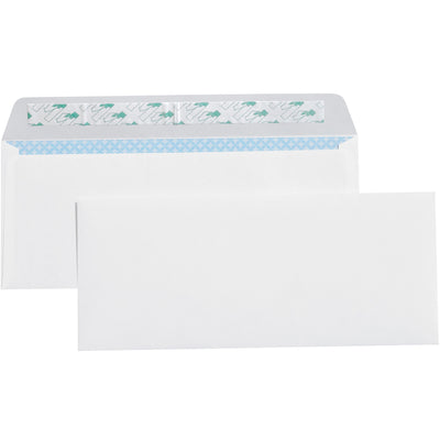 #10 Self-Seal Security Envelopes 9.5x4.125" 24lb White, 2500/Case