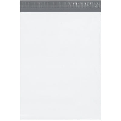 Professional-grade 15x20x4" expansion poly mailers built for e-commerce brands shipping books, binders, and catalogs. Each case contains 100 white polyethylene mailers featuring self-seal closure with double perforation tear strip, 2.5 mil puncture-resistant material, and silver inner lining that accepts labels and ink perfectly.
