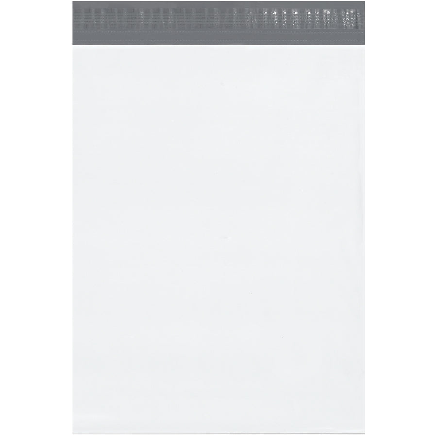 Professional-grade 15x20x4" expansion poly mailers built for e-commerce brands shipping books, binders, and catalogs. Each case contains 100 white polyethylene mailers featuring self-seal closure with double perforation tear strip, 2.5 mil puncture-resistant material, and silver inner lining that accepts labels and ink perfectly.
