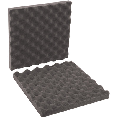Professional-grade charcoal convoluted foam sets designed for precision goods shippers who demand reliable fragile item protection. Each 12x12x2" sheet features a 3/4" egg crate base with dual-layer cushioning to absorb impact during transit. Case of 24 sheets–lightweight, customizable, and ready to ship.