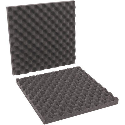 Protect precision goods with professional-grade 16x16x2" charcoal convoluted foam sets. Each case includes 12 sets (2 sheets per set) with 3/4" base density for superior cushioning performance. Lightweight polyurethane construction is custom-cuttable to fit any fragile item in your shipping carton.