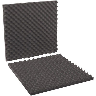 Professional-grade charcoal convoluted foam cushioning designed for precision goods shippers who demand reliable fragile item protection. Each case includes 6 sets of 24"x24"x2" foam sheets with egg crate surface pattern and 3/4" dense base layer. Lightweight, custom-cuttable polyurethane foam ideal for foam shippers, protection containers, and professional-looking carton padding.