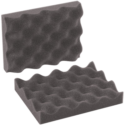 Protect high-value shipments with professional-grade charcoal convoluted foam. Each 8x6x2" set features two sheets with a 3/4" base and egg crate design for superior cushioning density. Order by the case (48 sheets) and cut to fit your exact specifications.