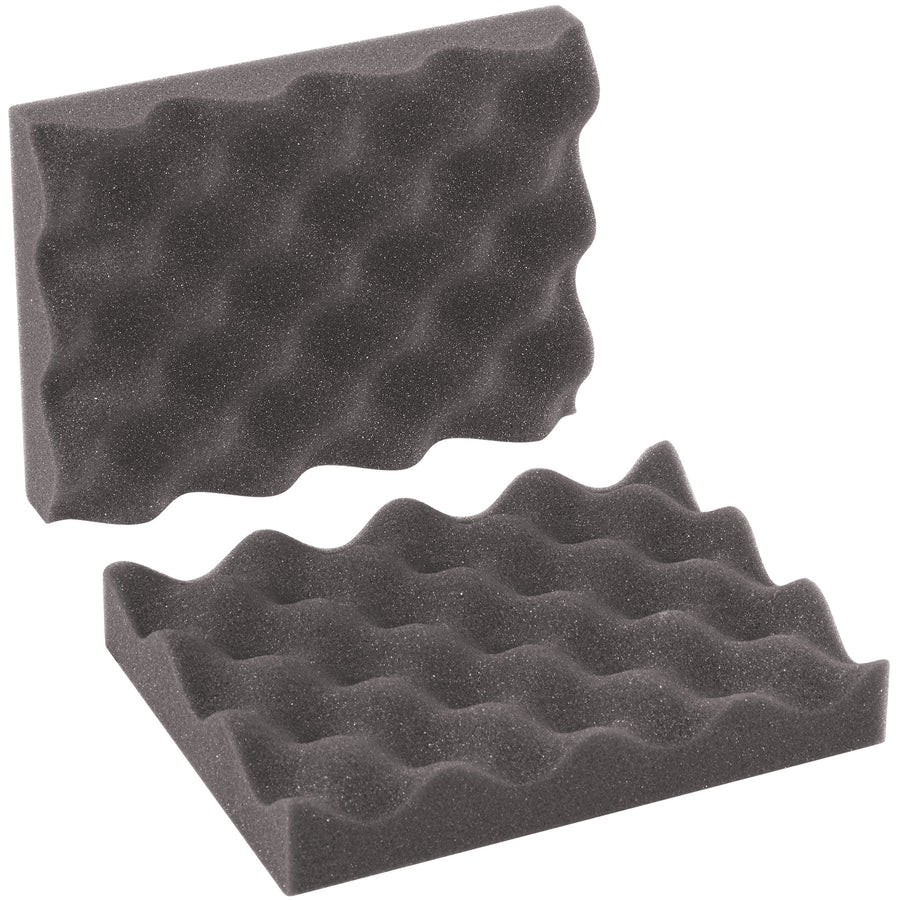 Protect high-value shipments with professional-grade charcoal convoluted foam. Each 8x6x2" set features two sheets with a 3/4" base and egg crate design for superior cushioning density. Order by the case (48 sheets) and cut to fit your exact specifications.