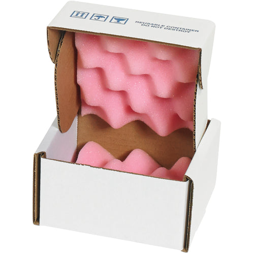 Precision shippers engineered for ESD-sensitive components. Each 5x5x3