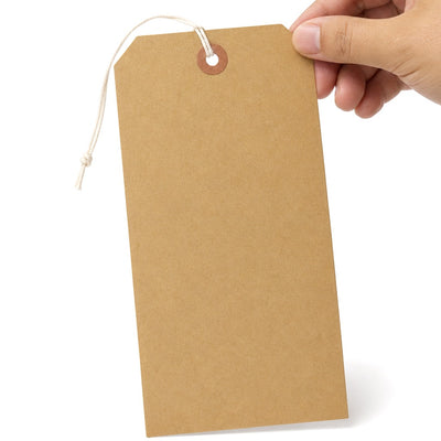 4.75x2.38 13 Pt Manila Shipping Tags Pre-Strung 100-Pack G10052100PK - alias listing