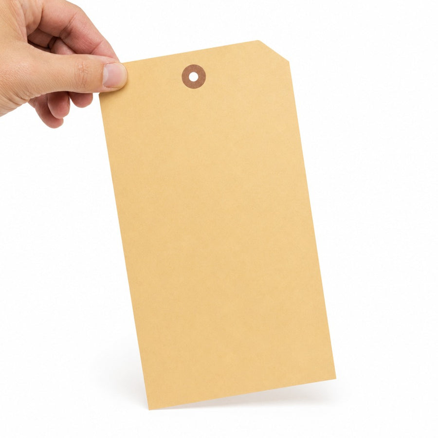 6 1/4 x 3 1/8 in 13 Pt Manila Shipping Tags Tear-Resistant 250-Pack G10081250PK - alias listing