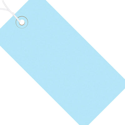 2 3/4 x 1 3/8 in 13 Pt Light Blue Pre-Strung Shipping Tags 1000/Case G11012B - alias listing