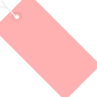 3 1/4 x 1 5/8 in 13 Pt Pink Pre-Strung Shipping Tags 1000/Case G11022J - alias listing