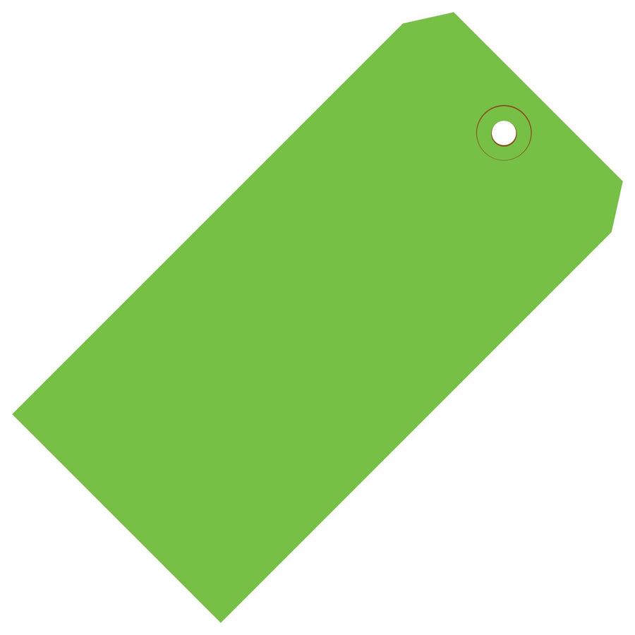3 3/4 x 1 7/8 in 13 Pt Green Shipping Tags 1000/Case G11031D - alias listing