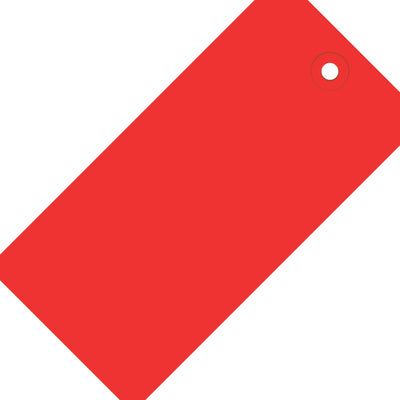 3 3/4 x 1 7/8 in 13 Pt Red Shipping Tags 1000/Case G11031E - alias listing