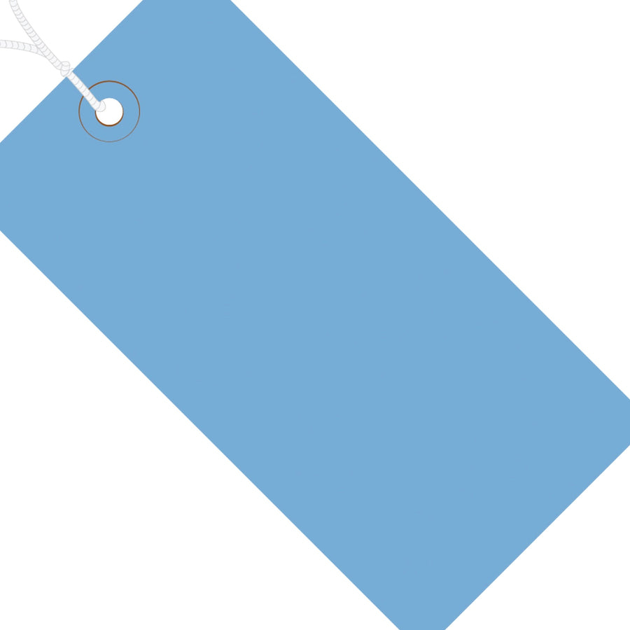 3 3/4 x 1 7/8 in 13 Pt Dark Blue Pre-Strung Shipping Tags 1000/Case G11032A - alias listing