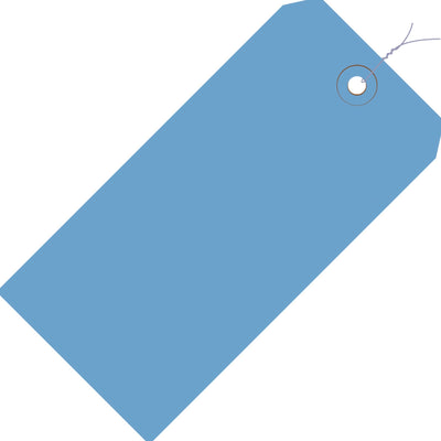 4.25x2.13 13 Pt Dark Blue Shipping Tags Pre-Wired 1000/Case G11043A - alias listing