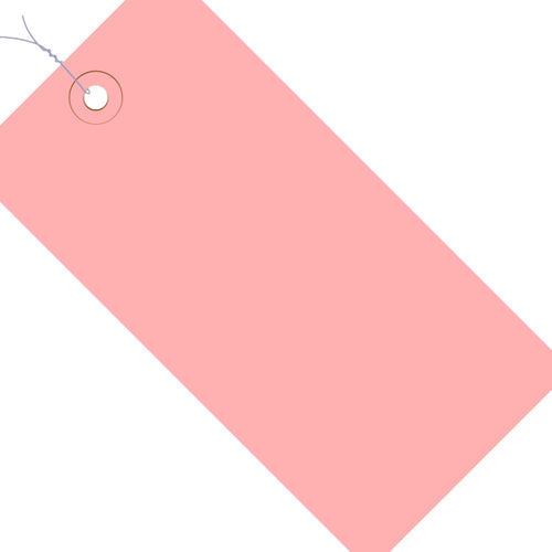 4.25x2.13 13 Pt Pink Shipping Tags Pre-Wired 1000/Case G11043J - alias listing