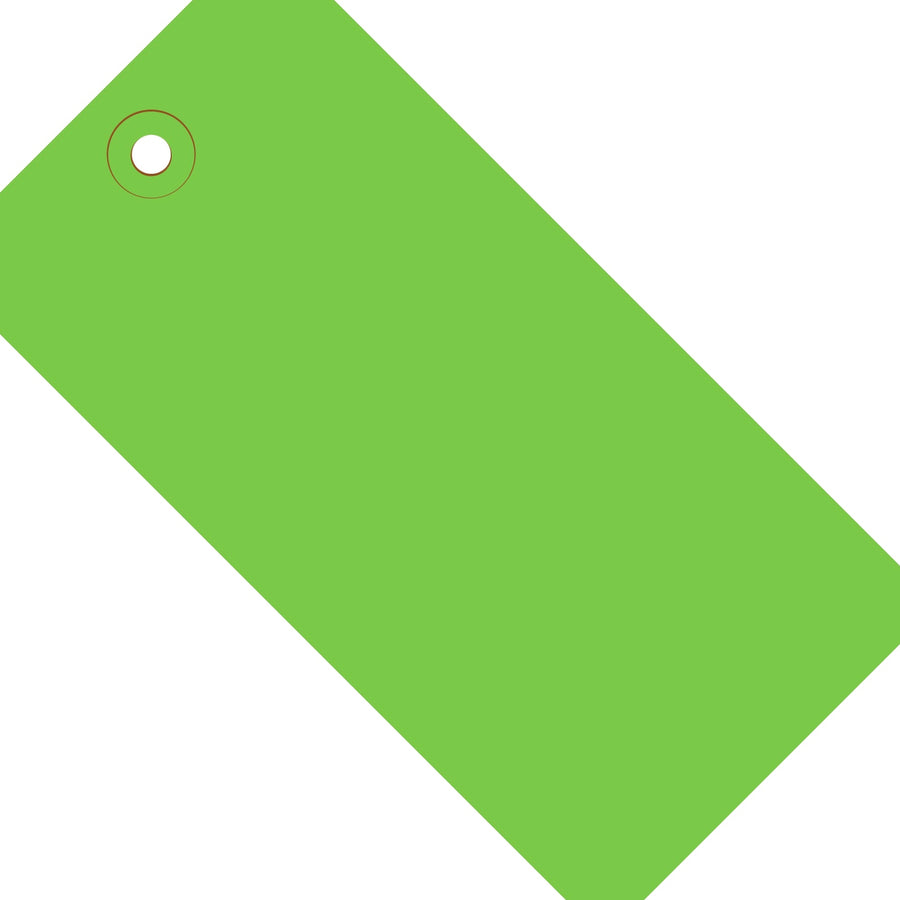 4 3/4 x 2 3/8 in 13 Pt Green Shipping Tags 1000/Case G11051D - alias listing