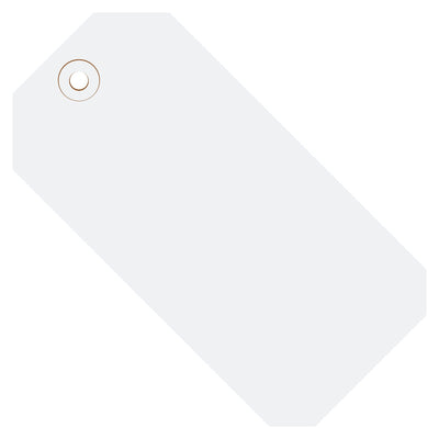 4 3/4 x 2 3/8 in 13 Pt White Shipping Tags 1000/Case G11051G - alias listing