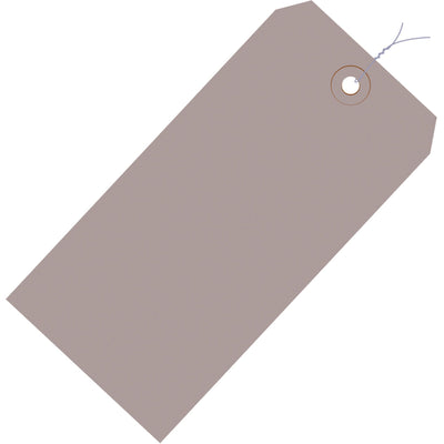 4 3/4 x 2 3/8 in 13 Pt Gray Shipping Tags Pre-Wired 1000/Case G11053F - alias listing
