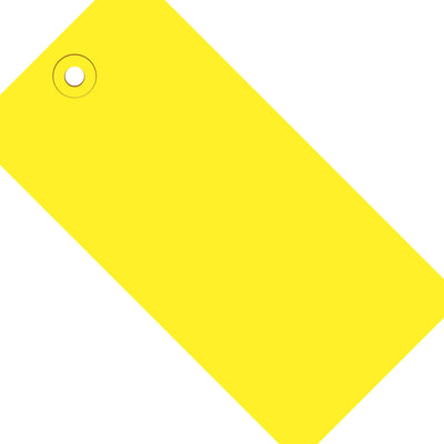 5 1/4 x 2 5/8 in 13 Pt Yellow Tear-Resistant Shipping Tags 1000/Case G11061C - alias listing