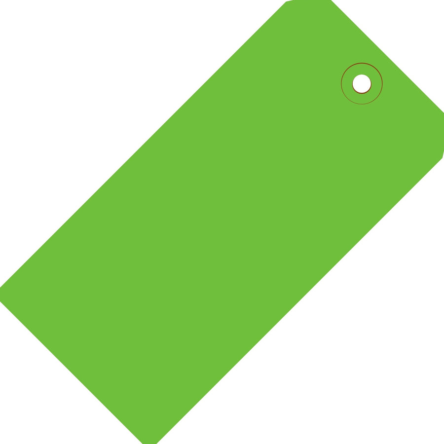 5 1/4 x 2 5/8 in 13 Pt Green Shipping Tags 1000/Case G11061D - alias listing